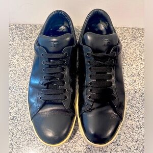 TOM FORD black leather sneaker